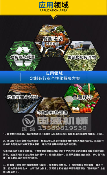 螺旋壓榨機應用范圍 螺旋壓榨機應用范圍